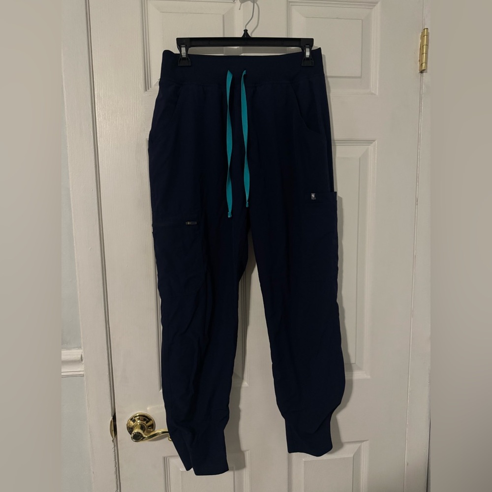 FIGS Women's Yola FREEx Navy Blue Lined Scrub Pants